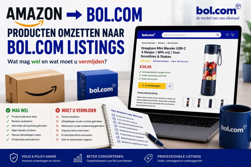 Amazon Producten Omzetten naar Bol.com Listings