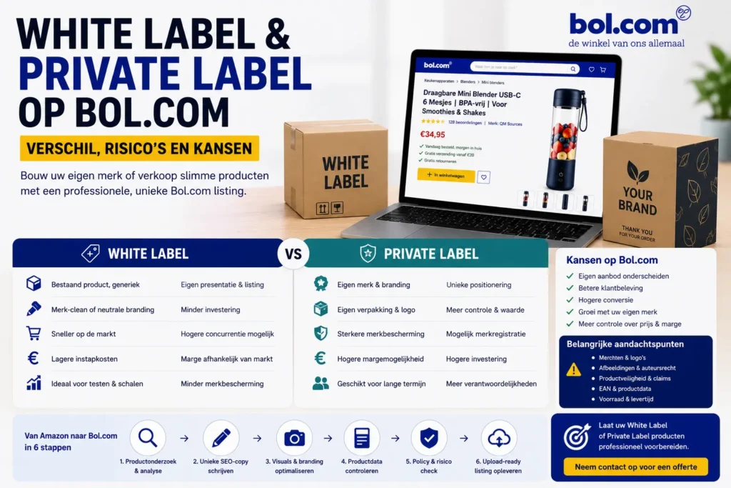 White Label vs Private Label op Bol.com Verschil & Risico’s