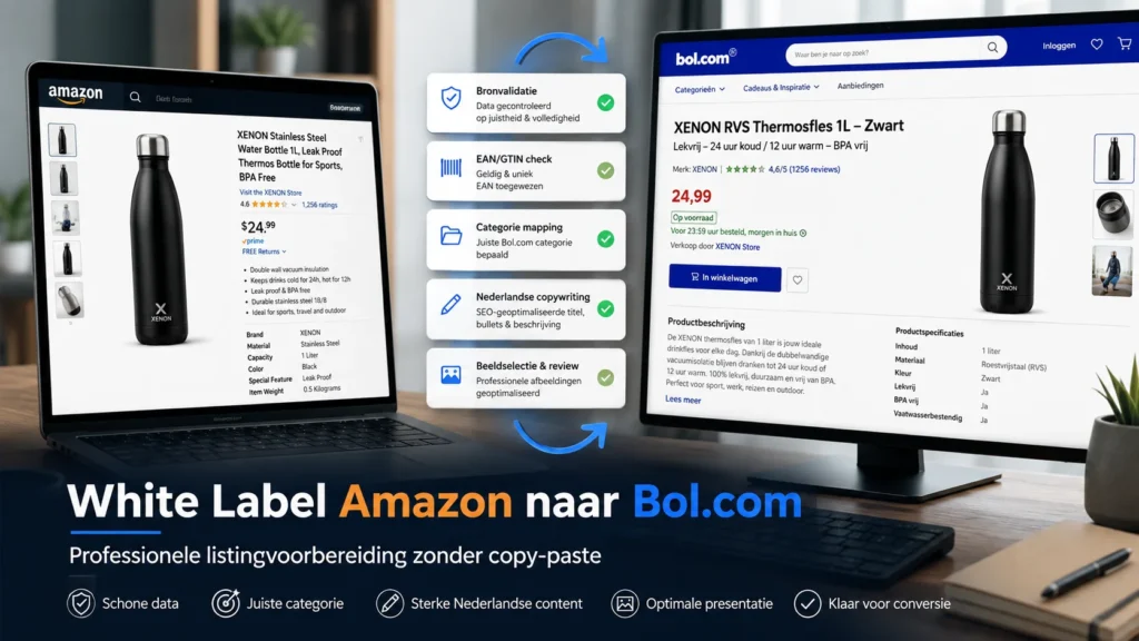 White Label Amazon naar Bol.com professionele listingvoorbereiding zonder copy-paste